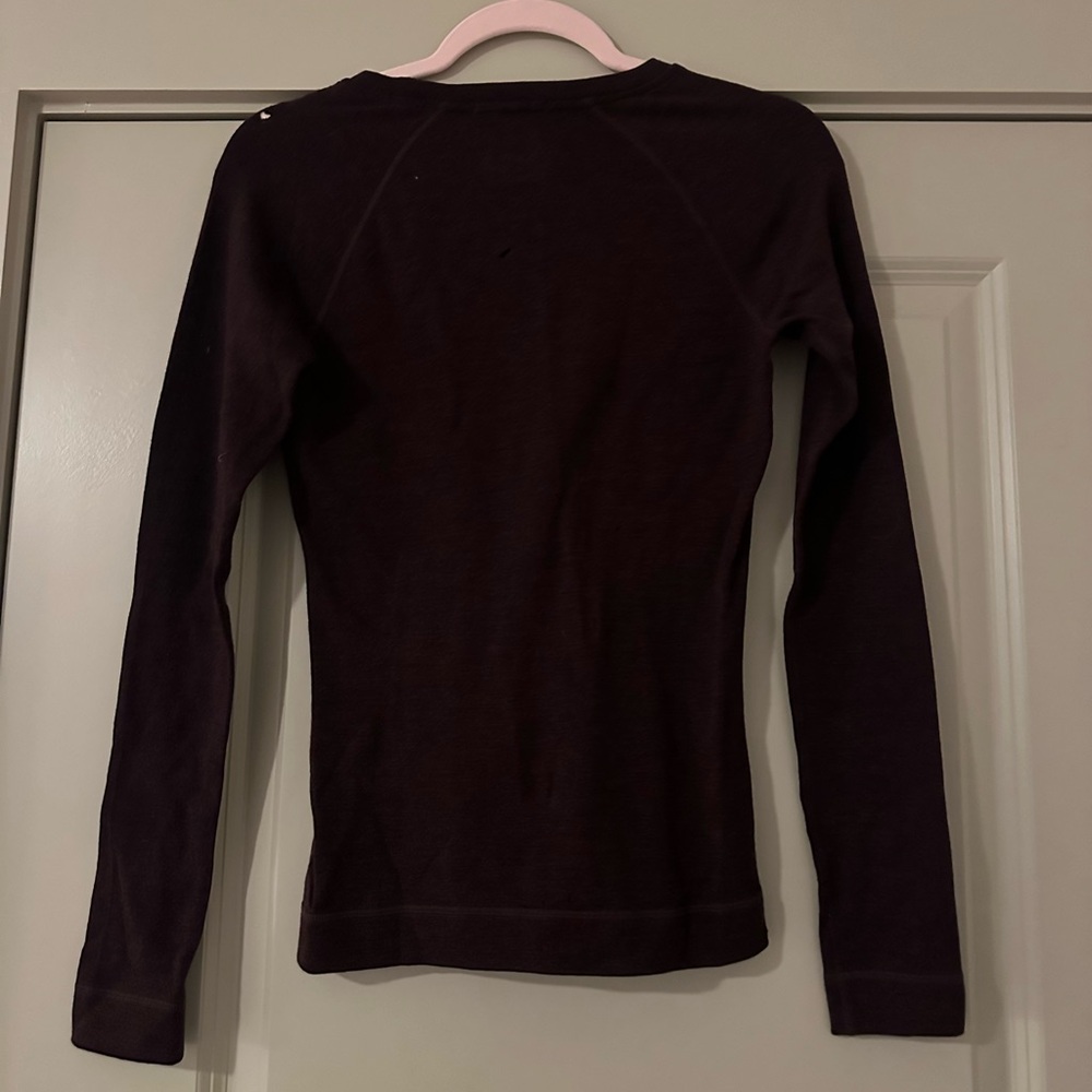 Smartwool Women's Long Sleeve Crew Neck Top - Plum - Picture 7 of 8